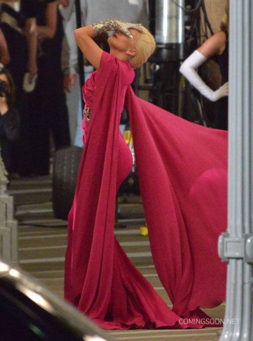 Lady Gaga Red Gown